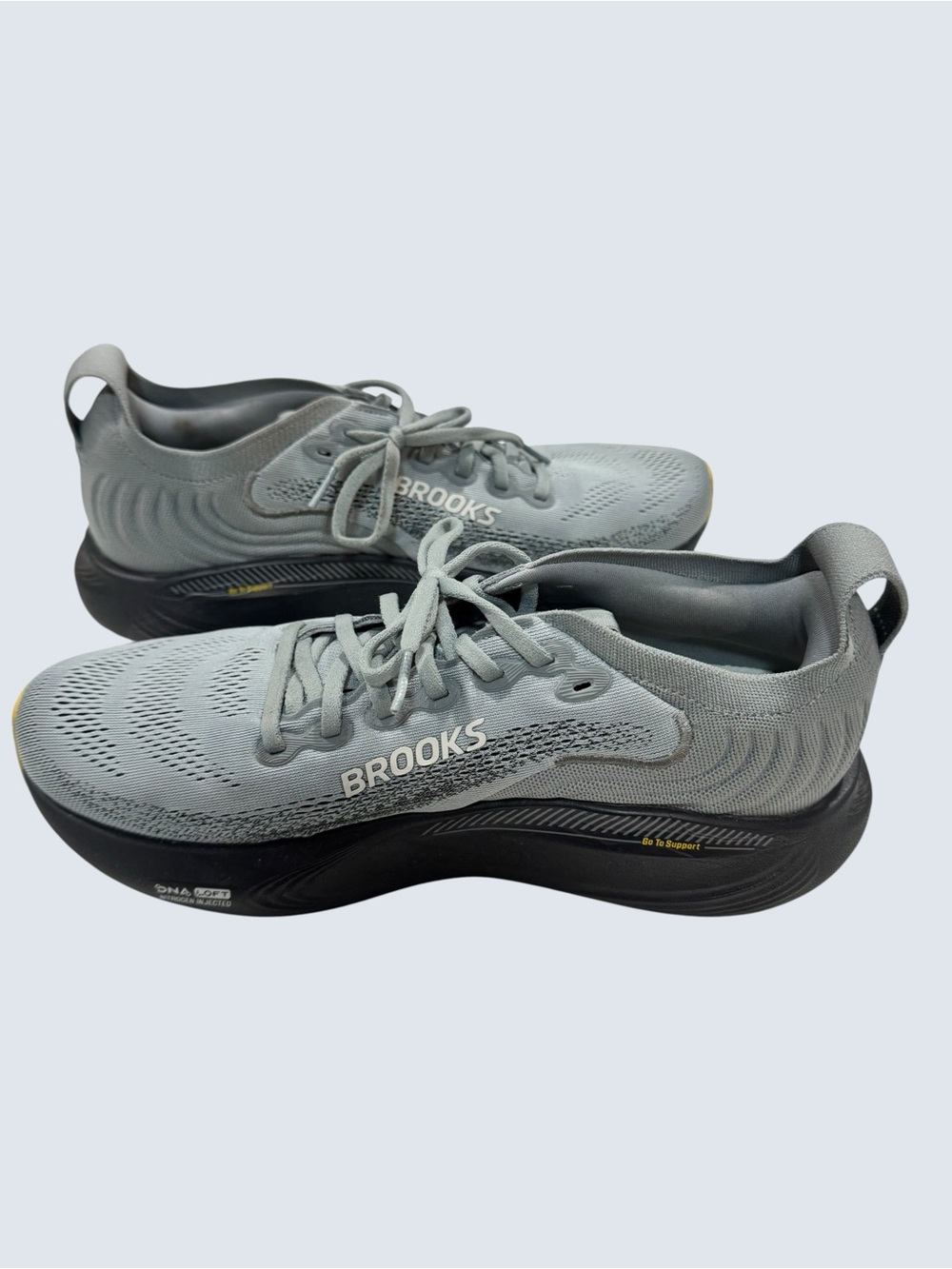 Brooks Adrenaline GTS 25 Nitrogen Injected Gray Running Shoes Mens 10 Medium - Picture 5 of 12